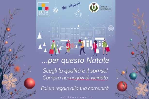 campagna natalizia per gli acquisti presso i negozi di vicinato