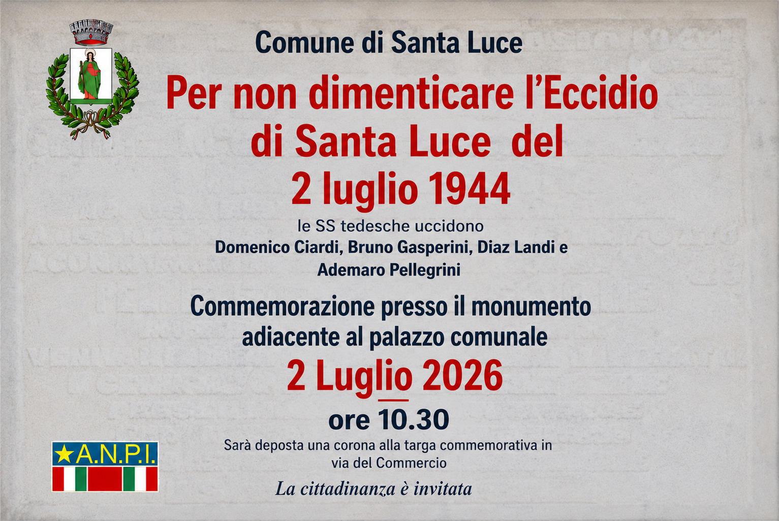 commemorazione eccidio santa luce 2 luglio 26