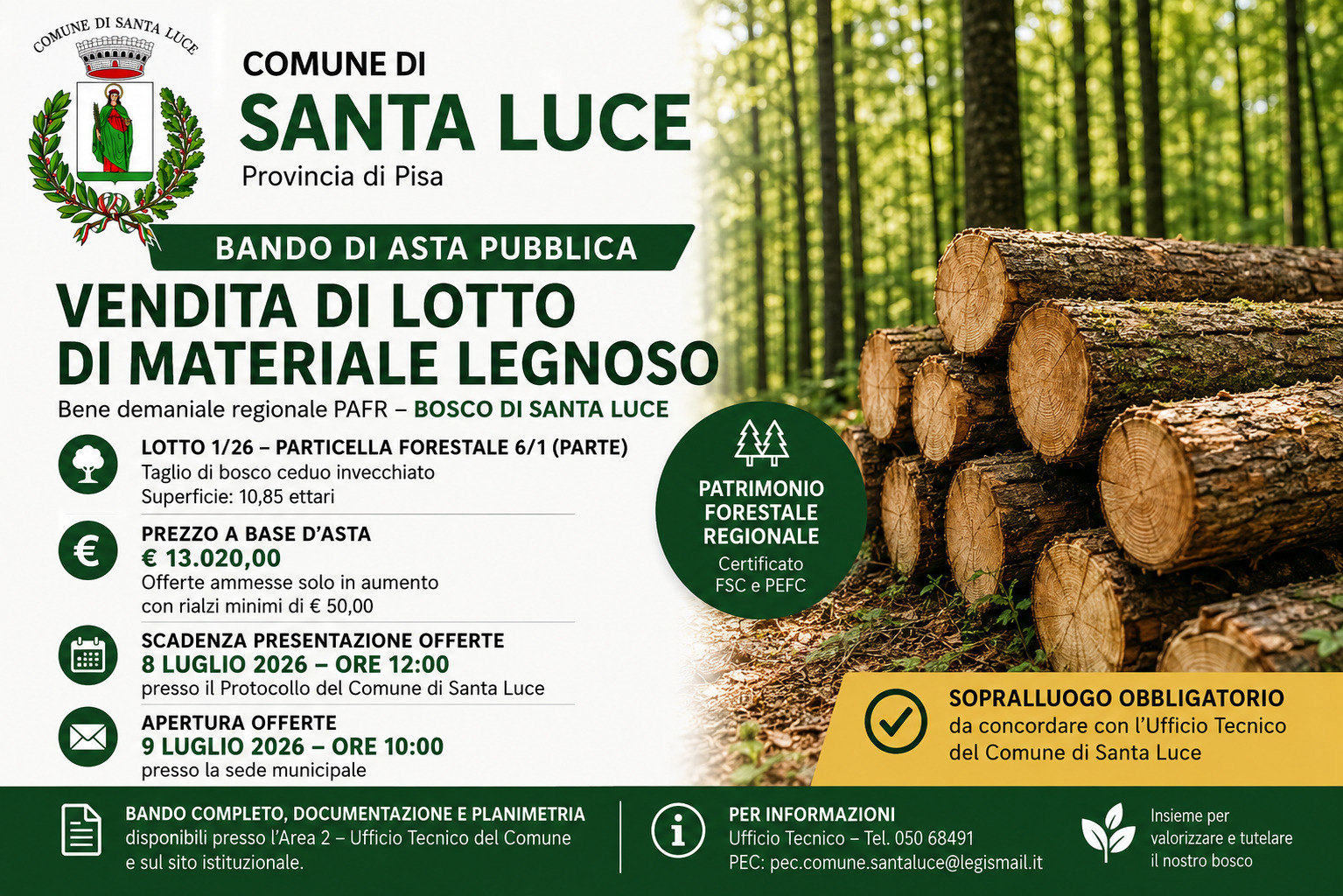 bando legna lotto 1-26
