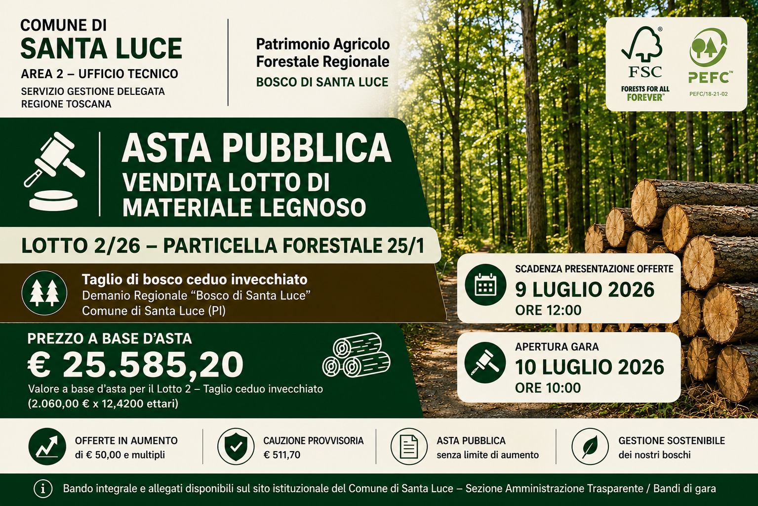 bando legna lotto 2-26