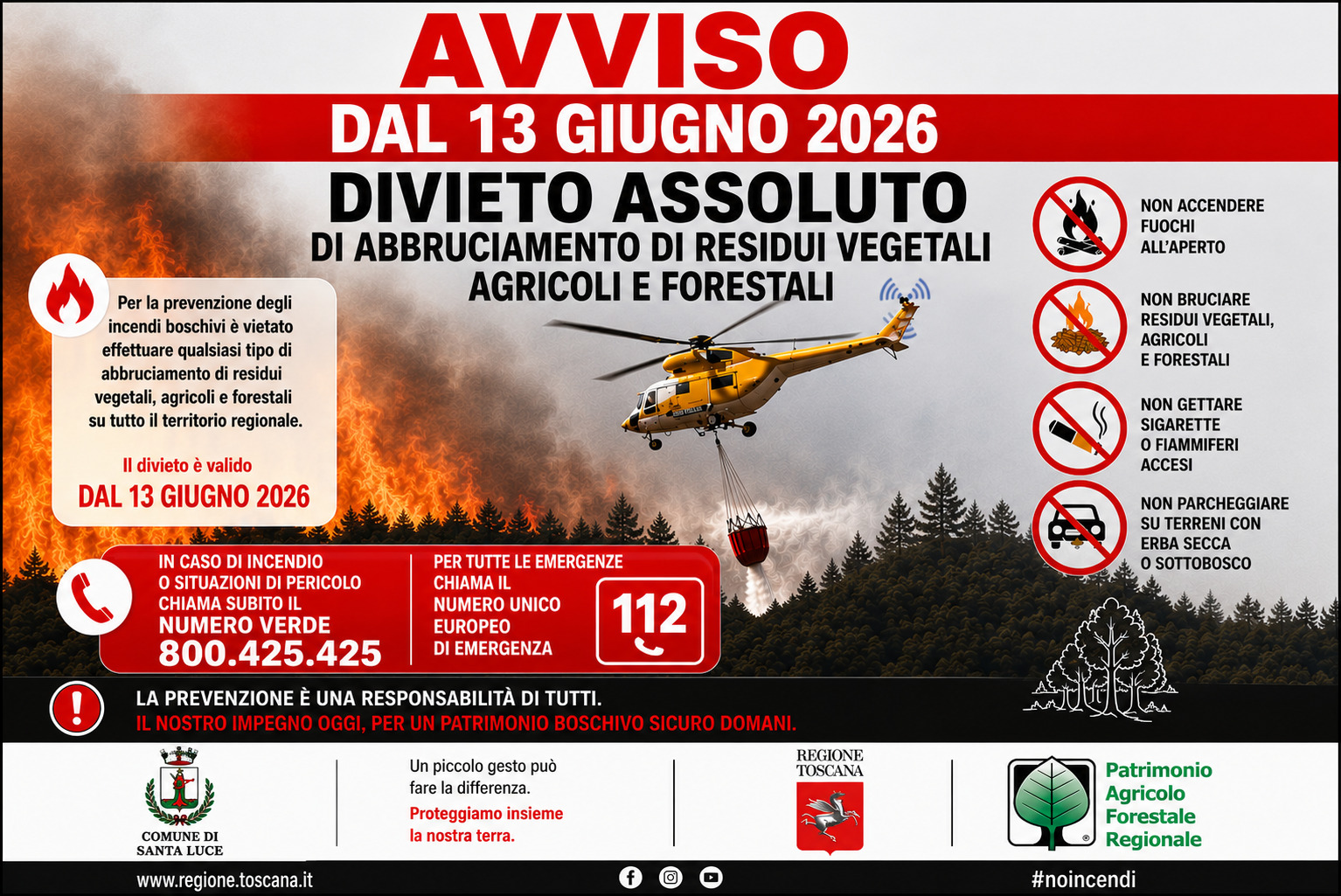 divieto di abbruciamento