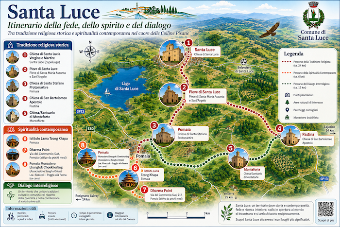 Mappa Percorso luoghi religiosi
